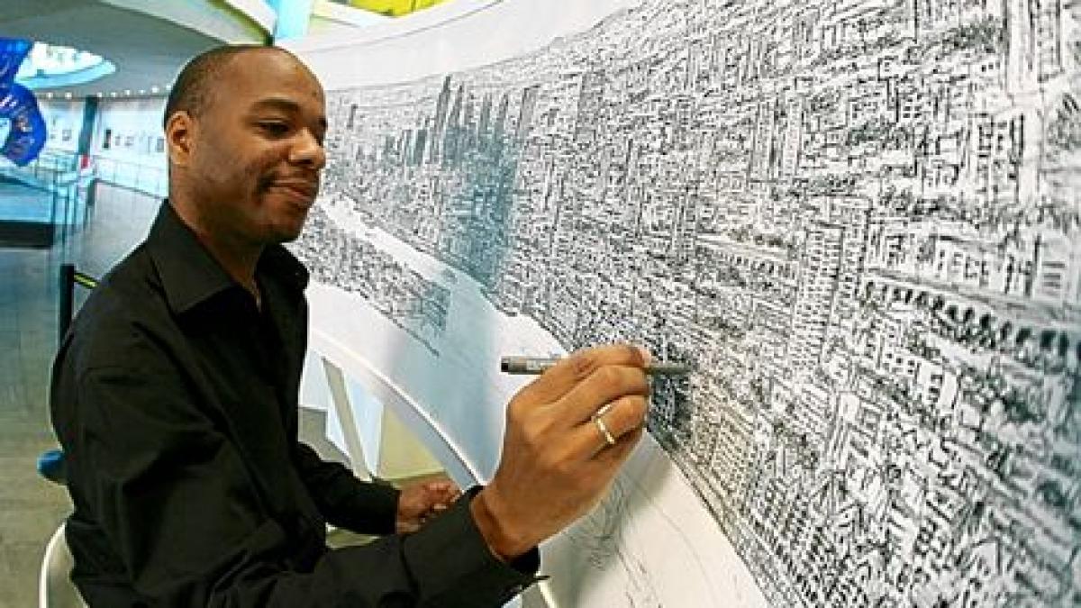 creierul lui ascunde cel mai mare miracol pe care l am vazut tanarul care poate desena in detaliu