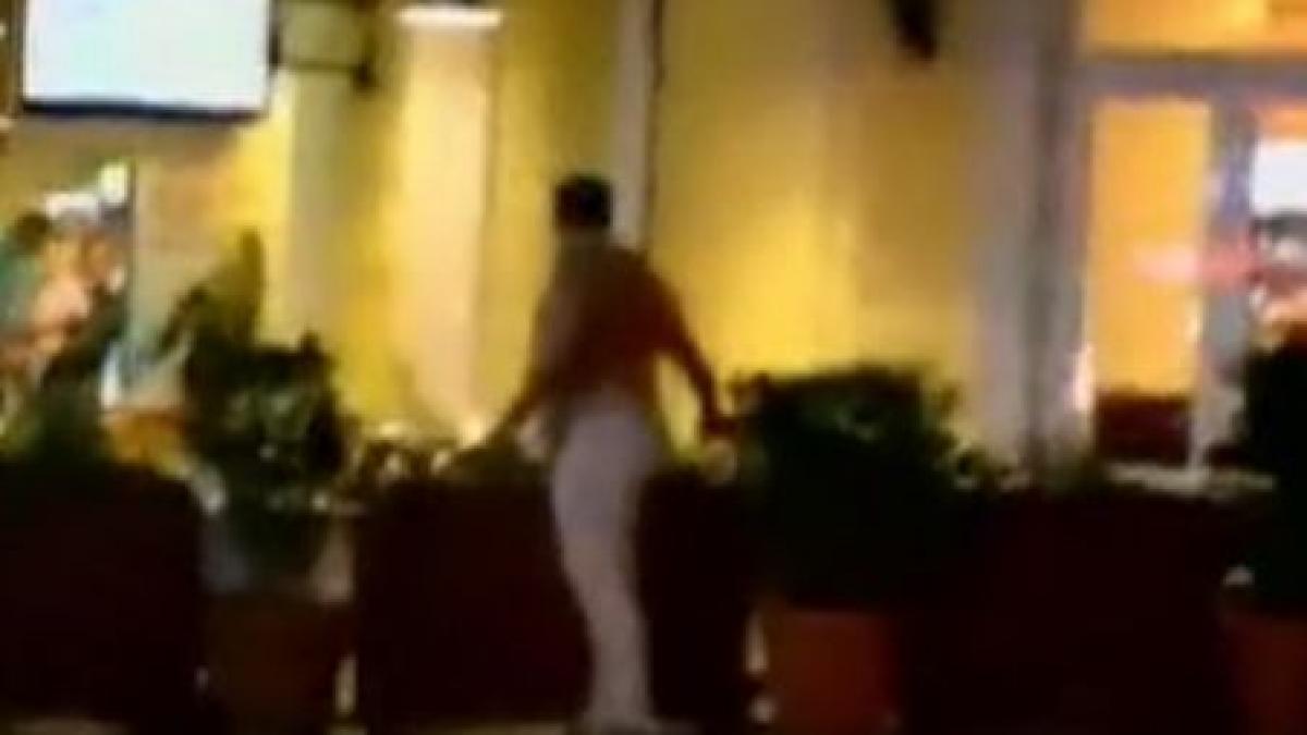 un roman furios pe sotie a devastat o terasa din chisinau