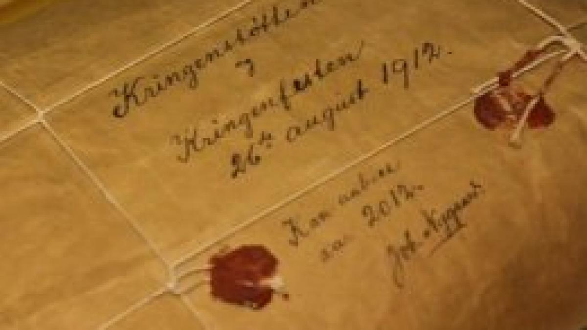 un pachet vechi de 100 de ani va fi deschis azi cand se va afla misterul stiut numai de expeditor