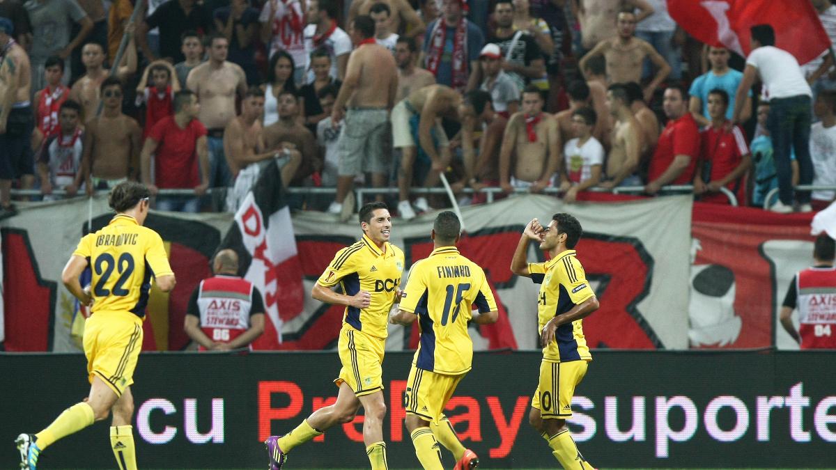 dinamo a pierdut si returul cu metalist harkov scor 1 2 si a fost eliminata din europa league