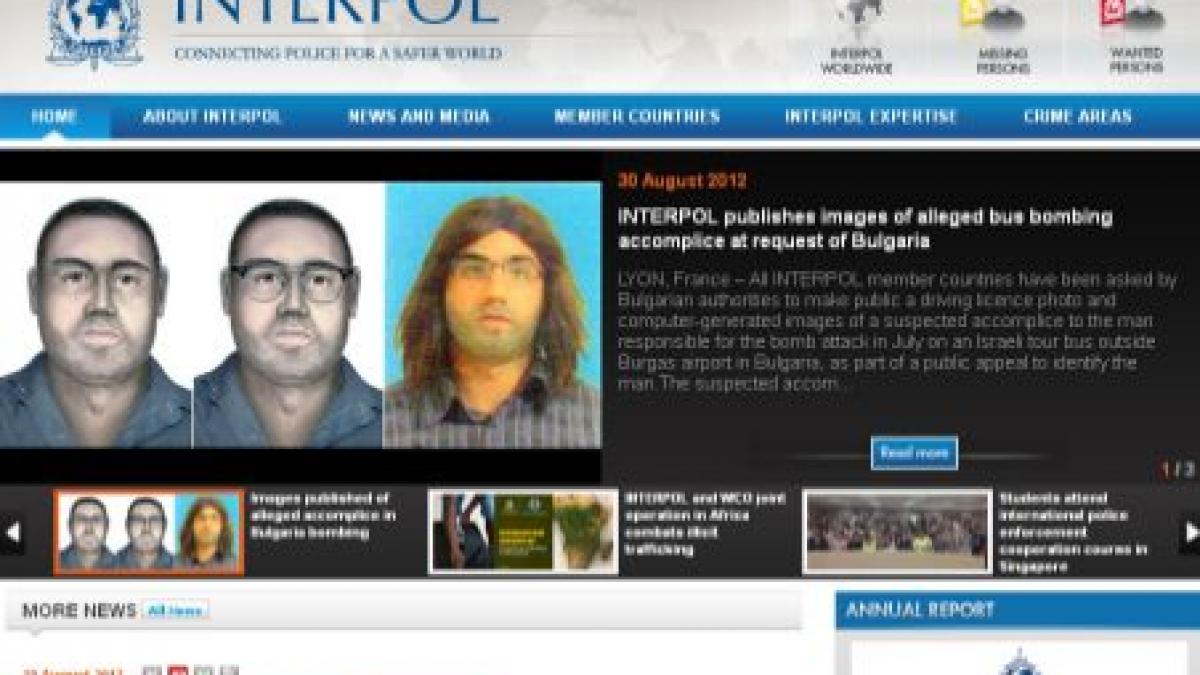 fotografii cu un complice al autorului atentatului de la burgas postate pe site ul interpolului