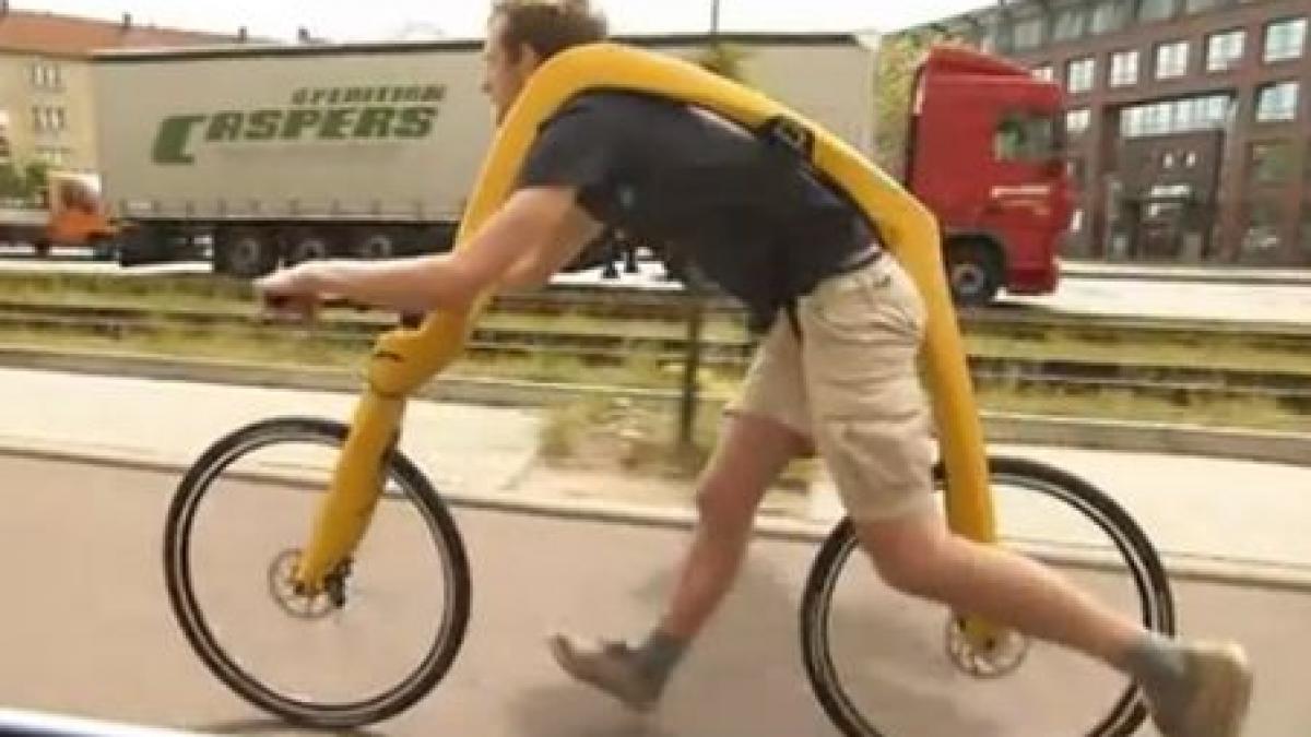 fliz bicicleta fara pedale cu care fred flintstone s ar mandri pana la dumnezeu