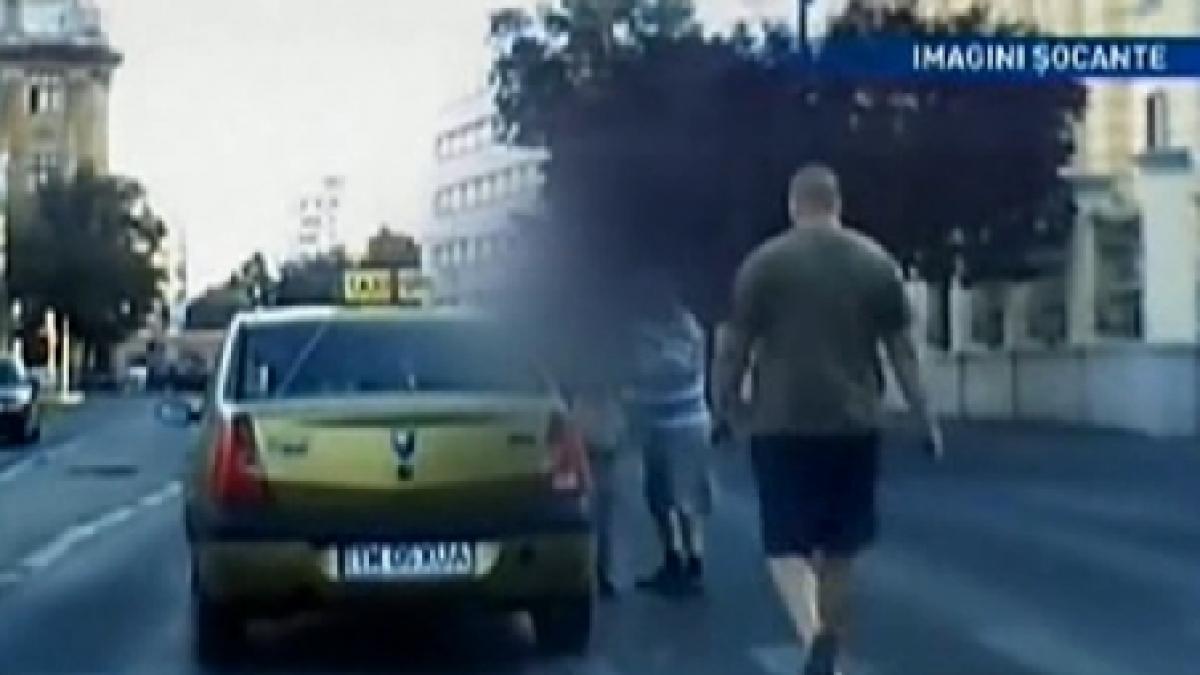 soferul justitiar din timisoara a batut un taximetrist care a lovit o femeie pe trecerea de pietoni