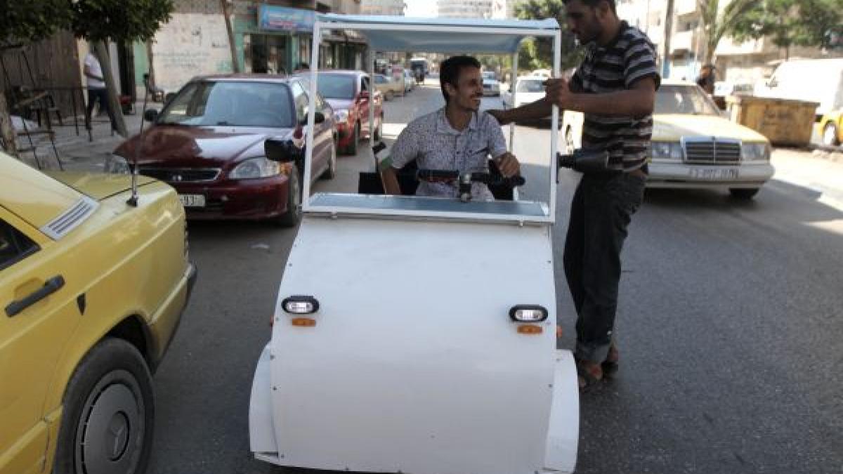 un inventator palestinian a construit prima masina electrica din fasia gaza