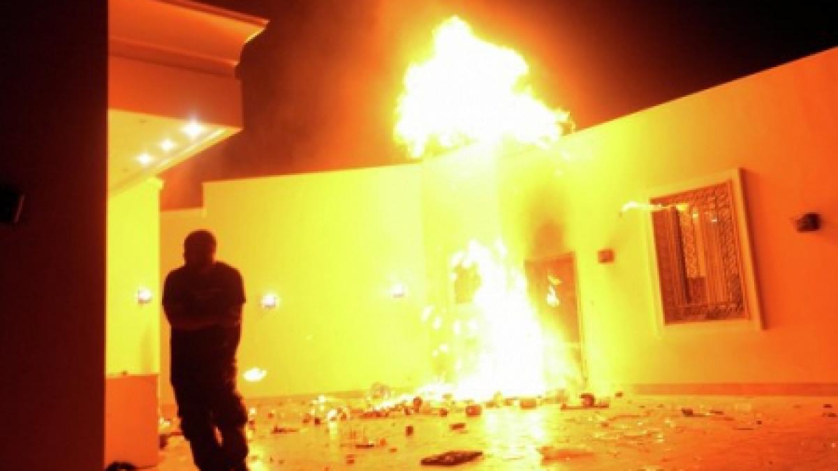 un restaurant american a fost incendiat la tripoli manifestantii protestau impotriva unui film