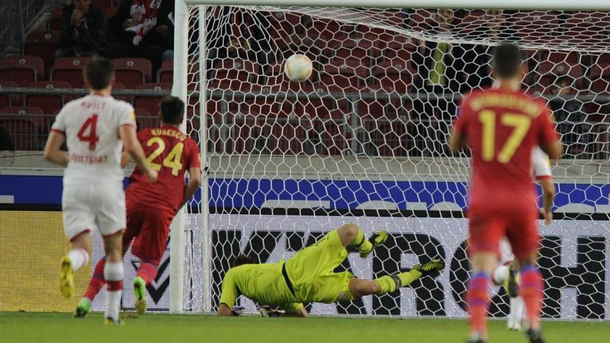 steaua a remizat in primul meci din grupele europa league 2 2 la stuttgart