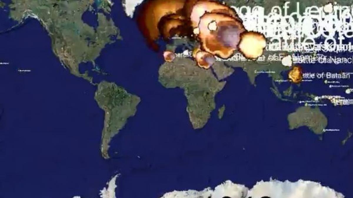 video spectaculos 1 000 de ani de conflicte militare in 5 minute