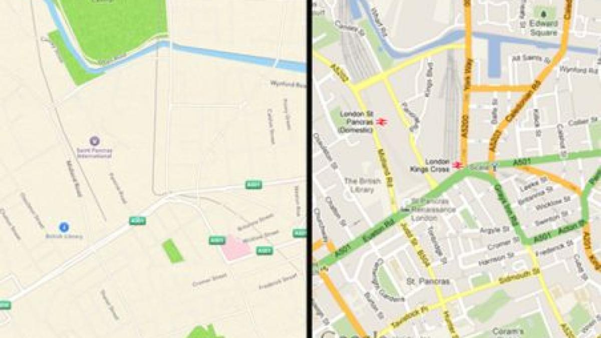 apple a dat o n bara cu sistemul de harti de pe noul sistem de operare ios 6