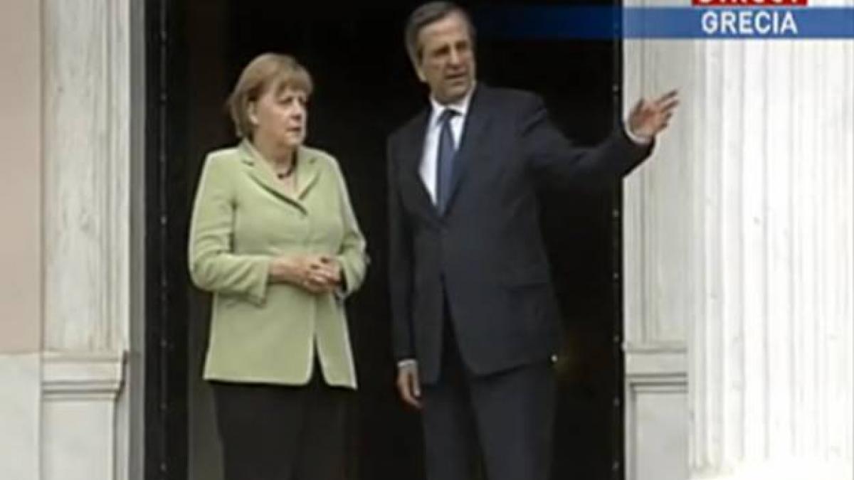 mobilizare masiva in atena mii de oameni protesteaza impotriva angelei merkel