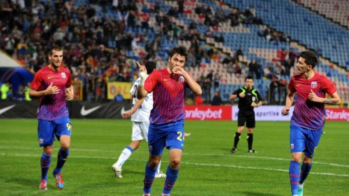 steaua a invins cu 4 0 pe gloria bistrita si si a consolidat pozitia de lider al ligii i