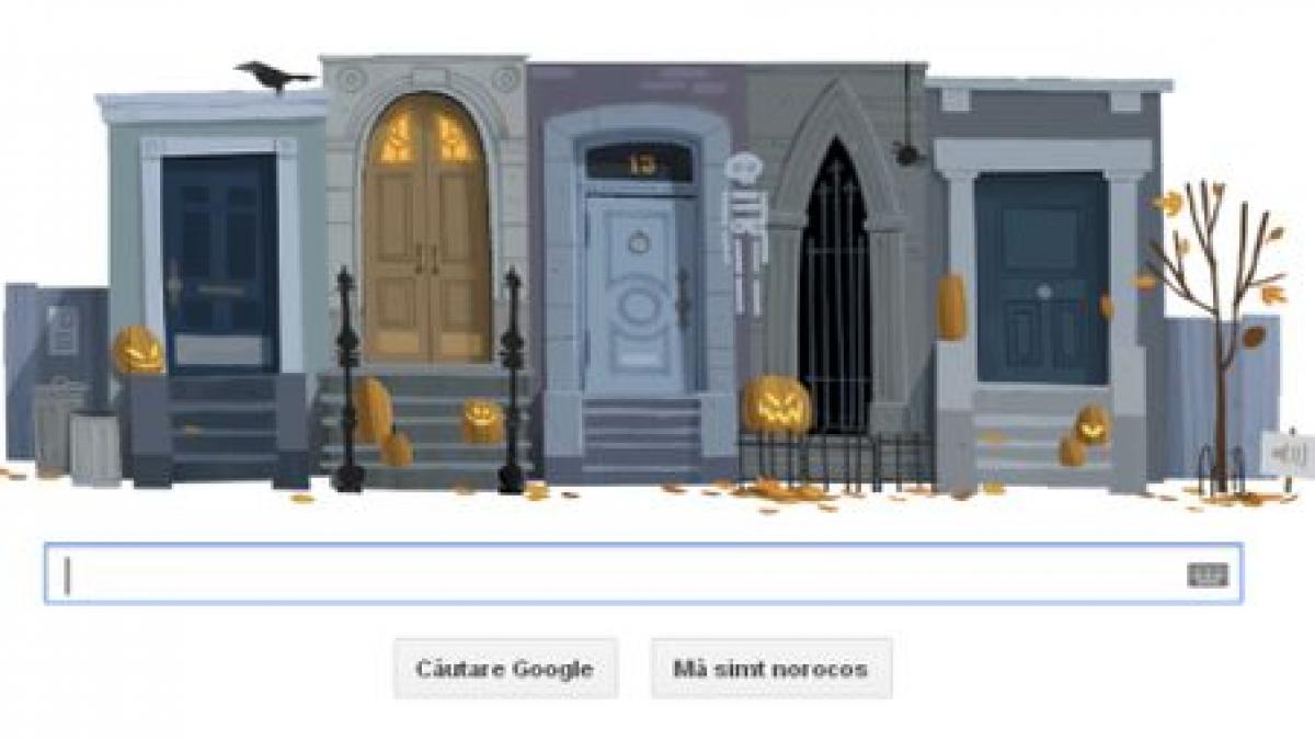 google sarbatoreste halloween te ai jucat cu logo ul special creat pentru aceasta sarbatoare