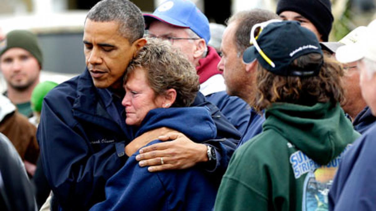 gestul pe care obama l a facut fata de americanii indurerati suntem acolo pentru voi si nu vom uita