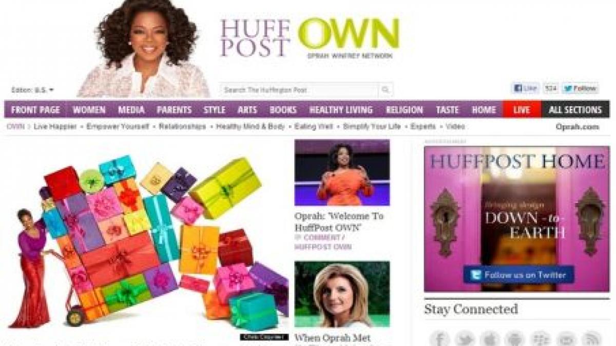 oprah winfrey isi extinde imperiul multimedia printr o colaborare cu site ul huffington post
