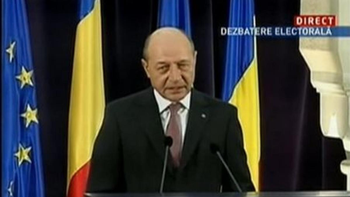 traian basescu minte poporu cu televizoru chiar cu nerusinare