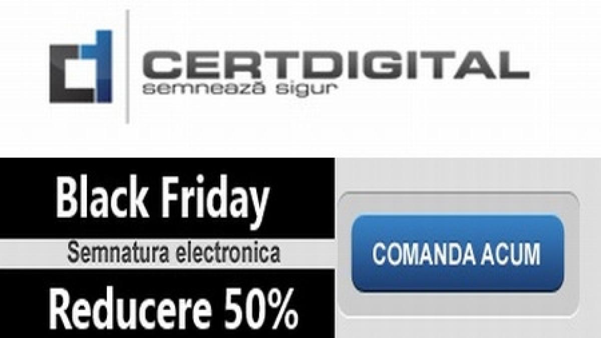 p oferta de semnatura electronica cu ocazia black friday de la cert digital