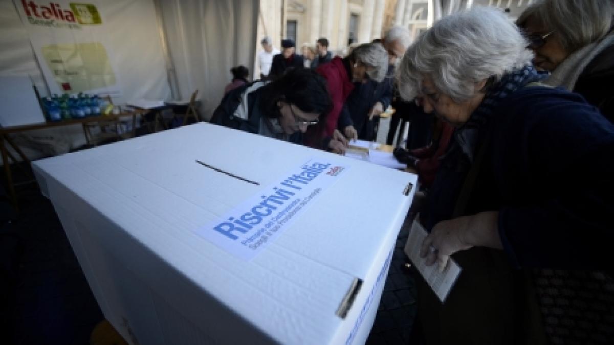 italienii de stanga isi aleg viitorul candidat pentru alegerile legislative