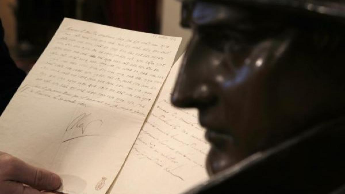 o scrisoare codificata a lui napoleon vanduta la licitatie pentru 150 000 de euro