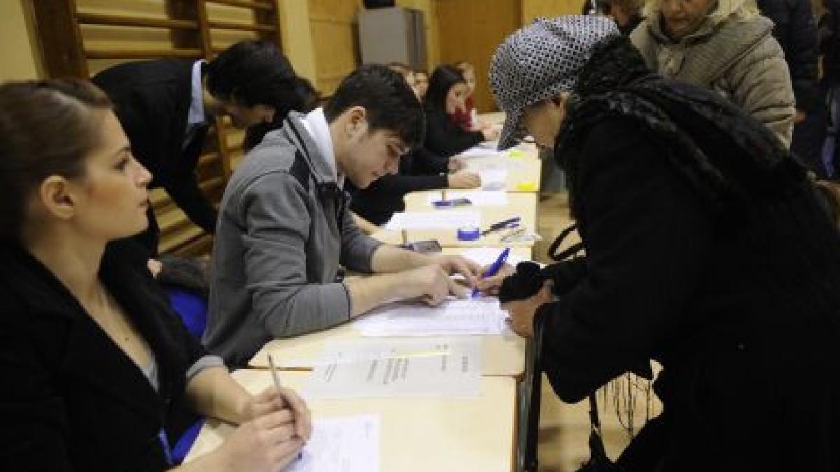 conflict intre reprezentantii ard si usl la o sectie de vot din sectorul 3