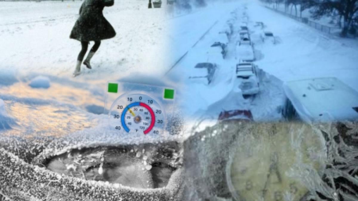 ninsoare puternica in toata tara urmata de ger cumplit vezi care este starea drumurilor in acest