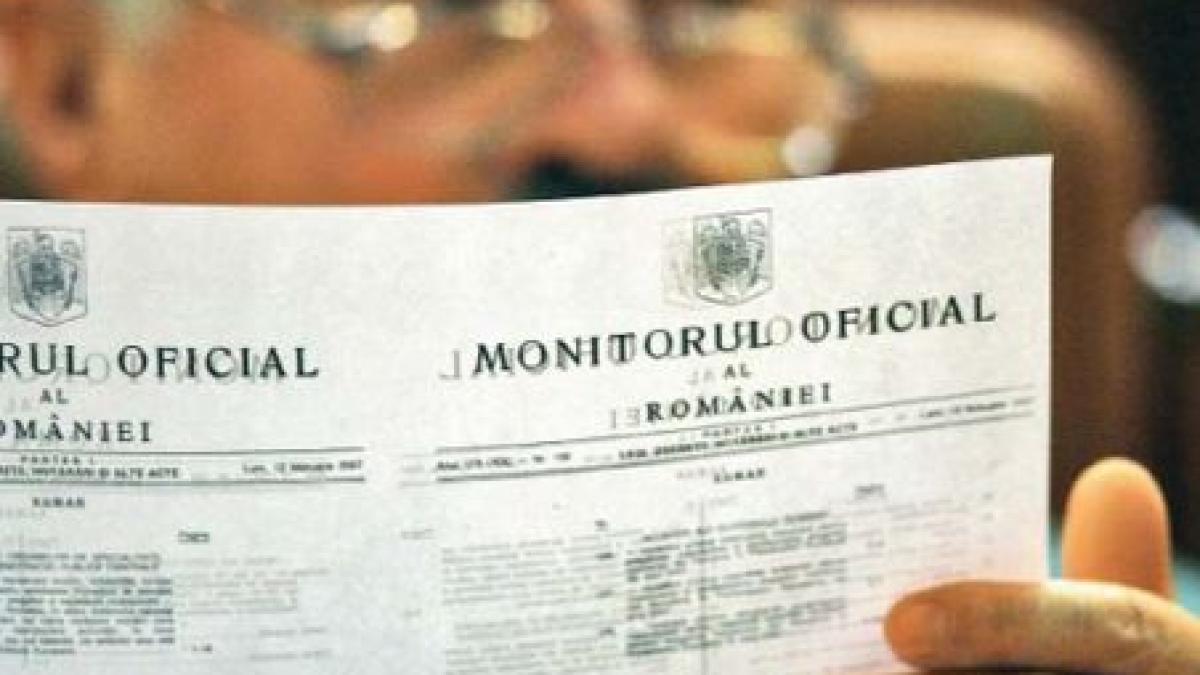 rezultatul alegerilor este oficial datele au fost publicate in monitorul oficial