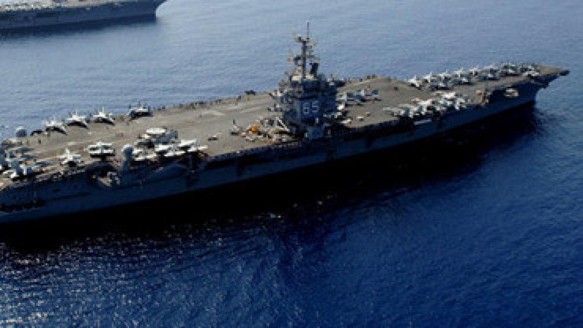 doua portavioane americane se retrag de pe coasta siriei