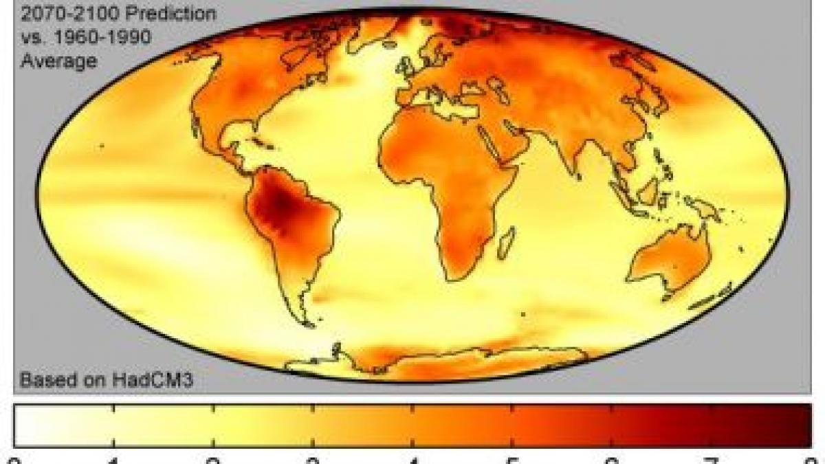 verile vor fi fierbinti ca iadul temperaturile medii vor creste cu 5 grade celsius pana in 2100