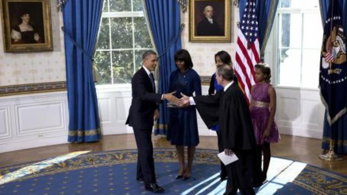 barack obama a depus juramantul pentru al doilea mandat la conducerea sua