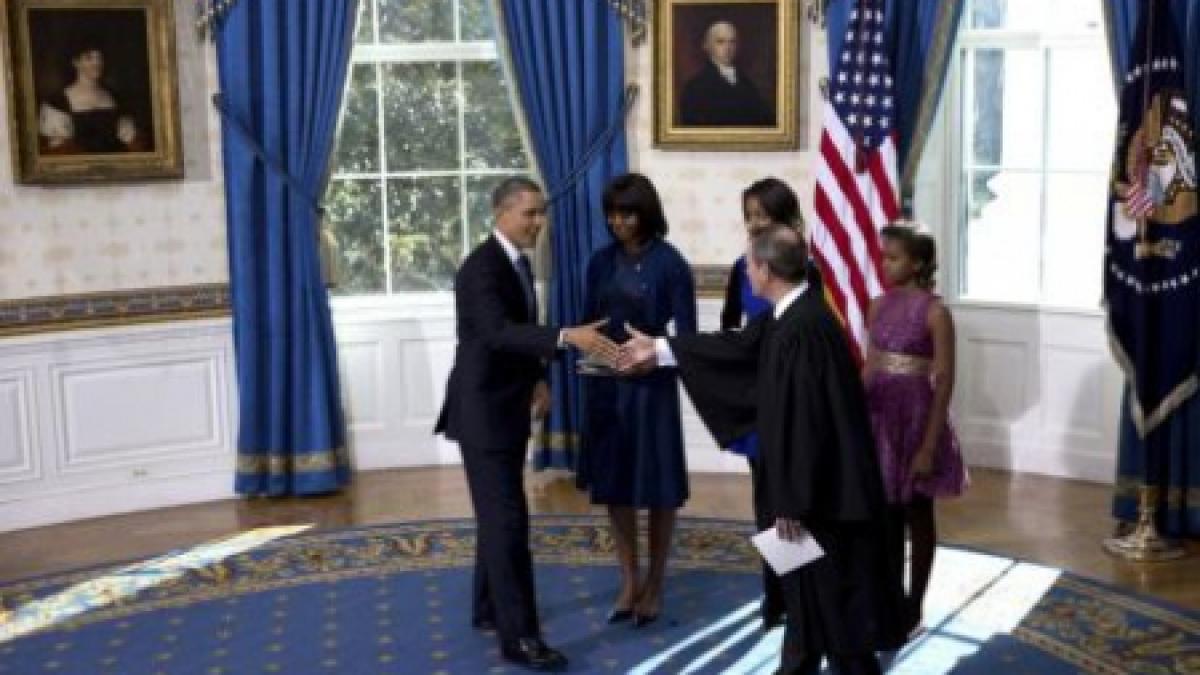 barack obama a depus juramantul pentru al doilea mandat la conducerea sua