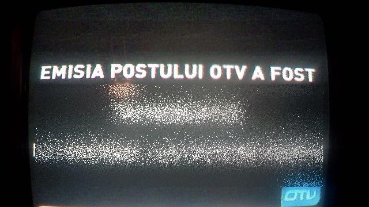 ultimul mesaj care a aparut la otv ce au scris pe ecran in ultimele secunde de emisie