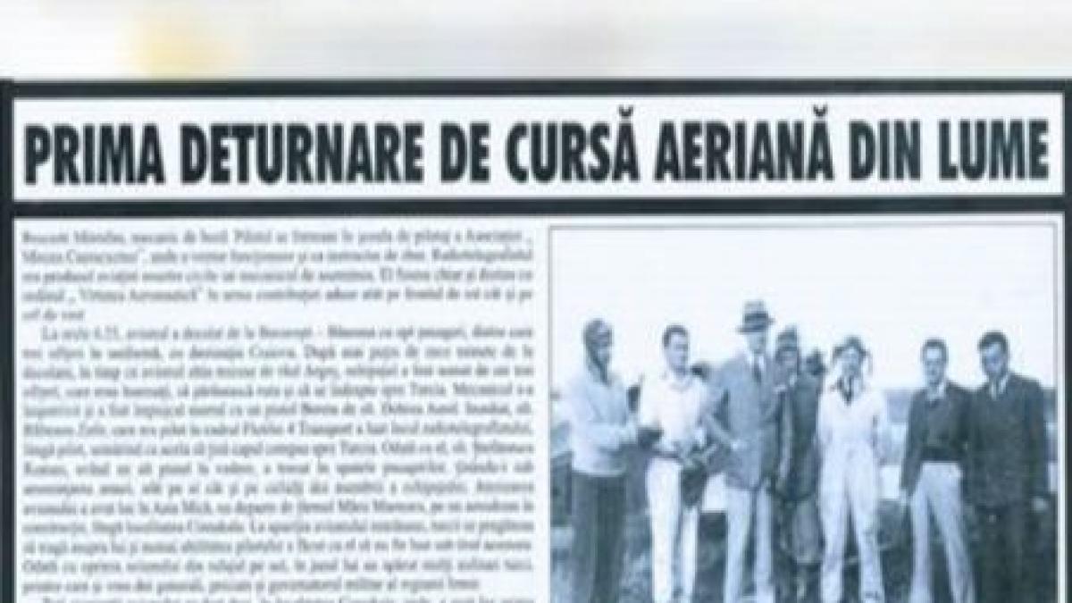 primul avion de linie deturnat a fost unul romanesc atacat de romani