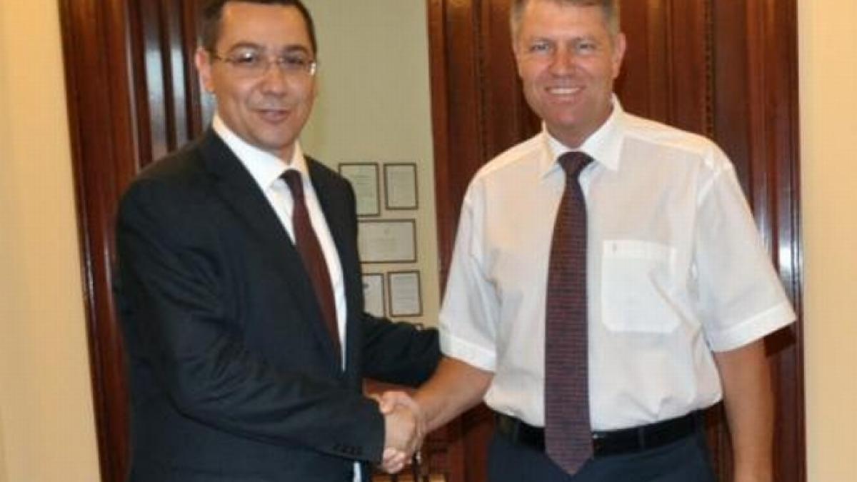 ponta sustine ca nu il percepe pe iohannis ca pe rezerva sa poate fi si premier si presedinte