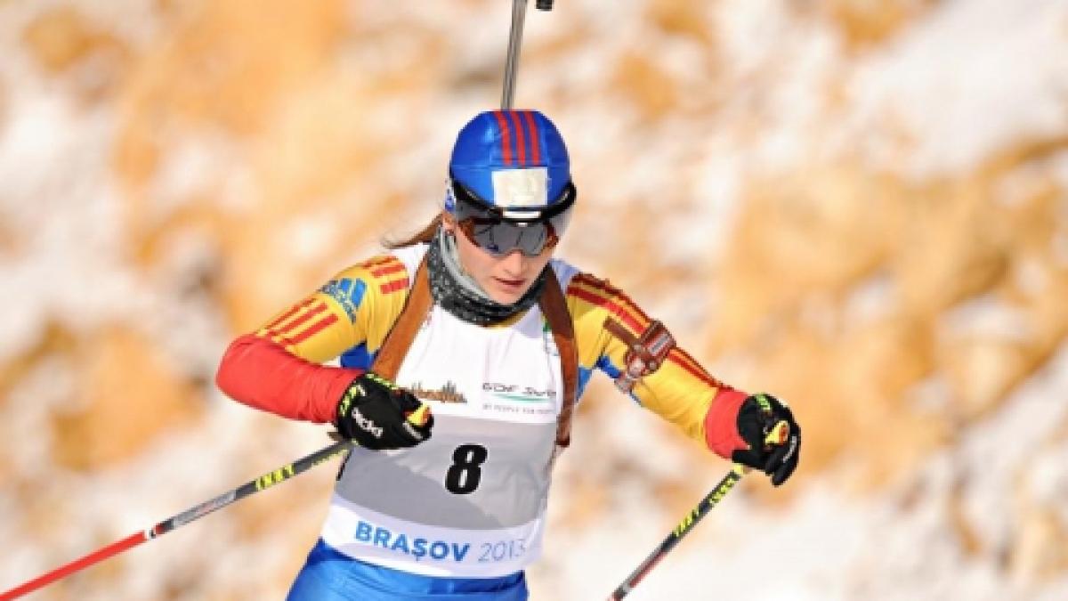 Romanian Dorottya Buzaş, won the silver medal in biathlon, in the 6km sprint sample