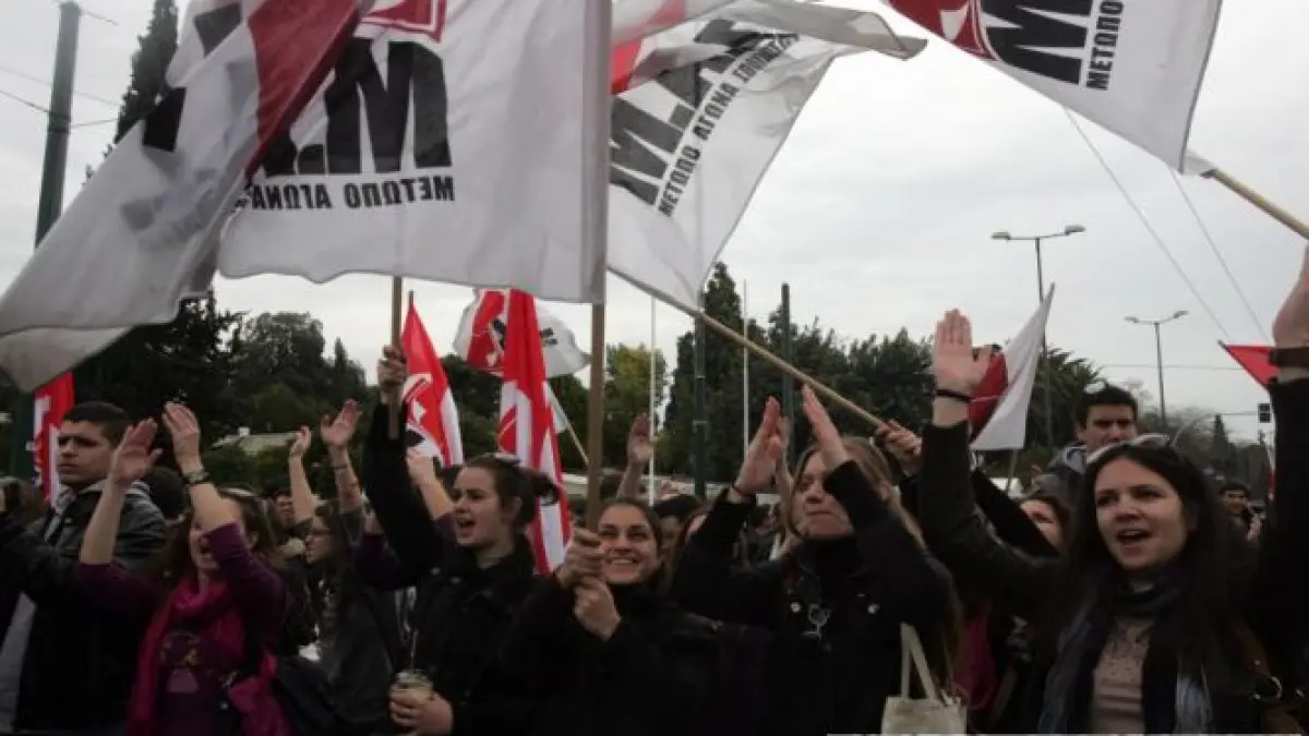 studentii greci au protestat fata de planul guvernului privind restructurarea universitatilor