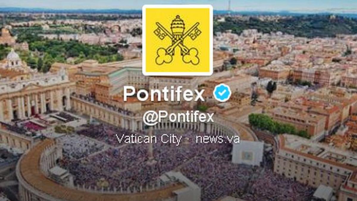 care este primul mesaj postat de noul pontificat pe twitter