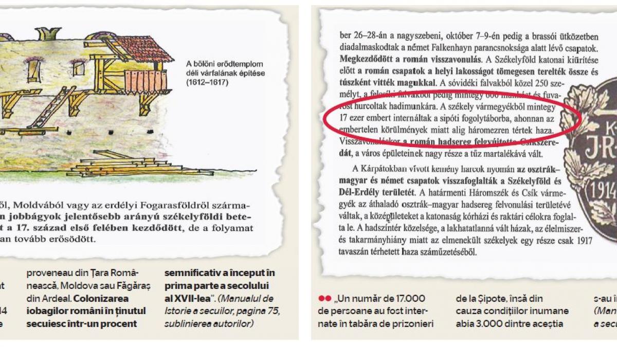 elevii din harghita si covasna invata la istorie ca romanii le au fost slugi