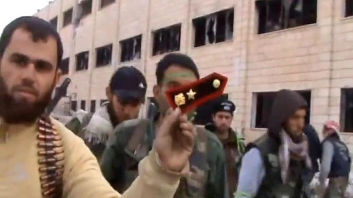 rebelii sirieni dezmint folosirea armelor chimice