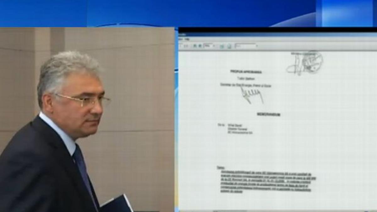 dovezile hotiei de la hidroelectrica documente semnate de fostii ministri videanu si ariton facute
