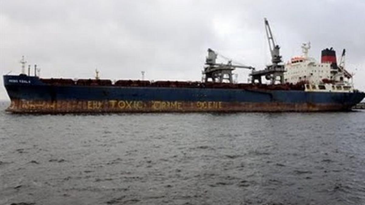 un vapor incarcat cu 2 700 de tone de deseuri acostat la constanta verificat de garda de mediu