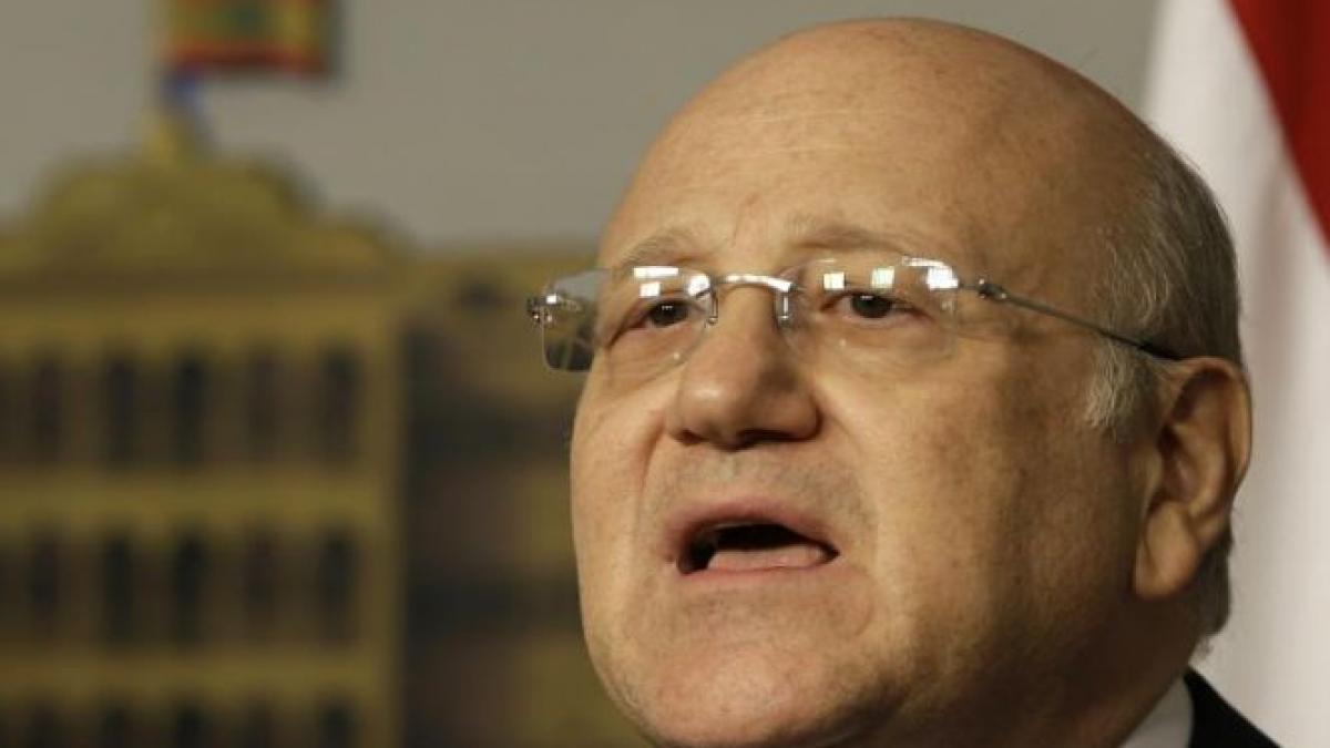 premierul libanului najib mikati si a prezentat demisia
