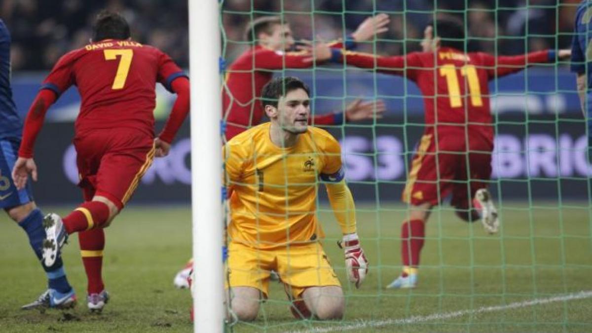 preliminarii cm 2014 spania castiga la paris si trece pe primul loc in grupa