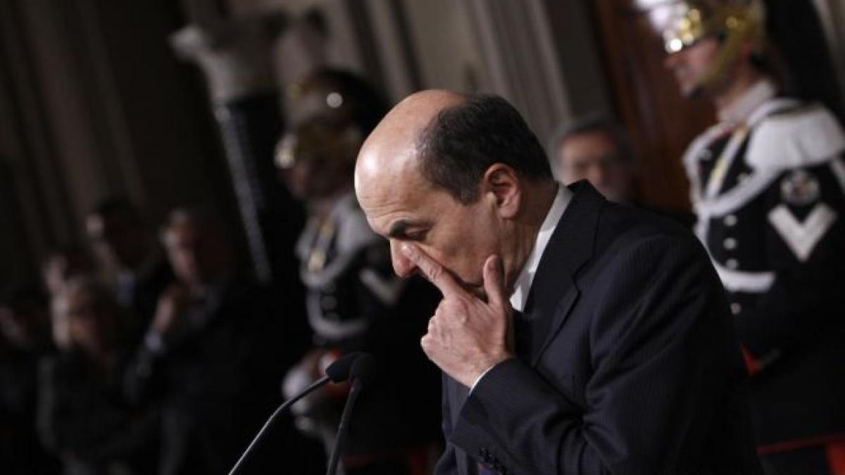liderul stangii italiene pier luigi bersani a esuat in tentativa de a forma un nou guvern