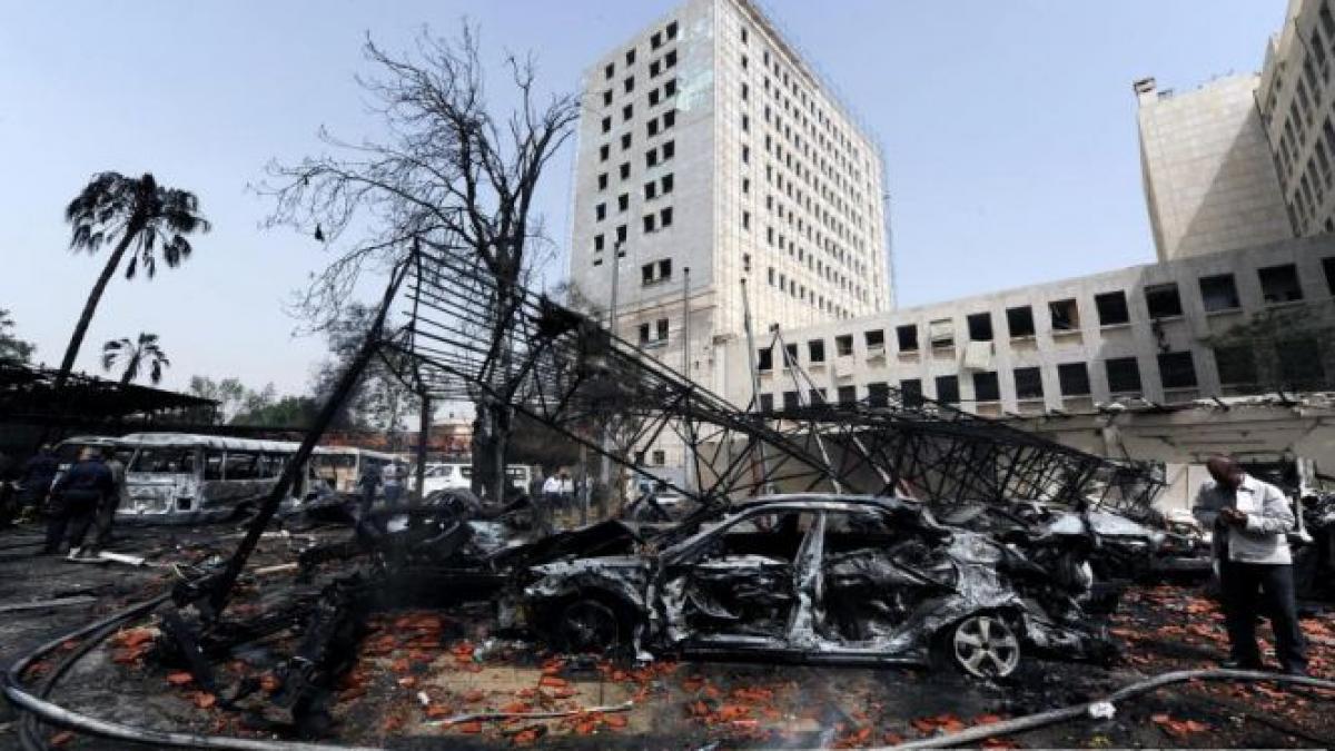 damasc atentat sinucigas soldat cu cel putin 12 morti