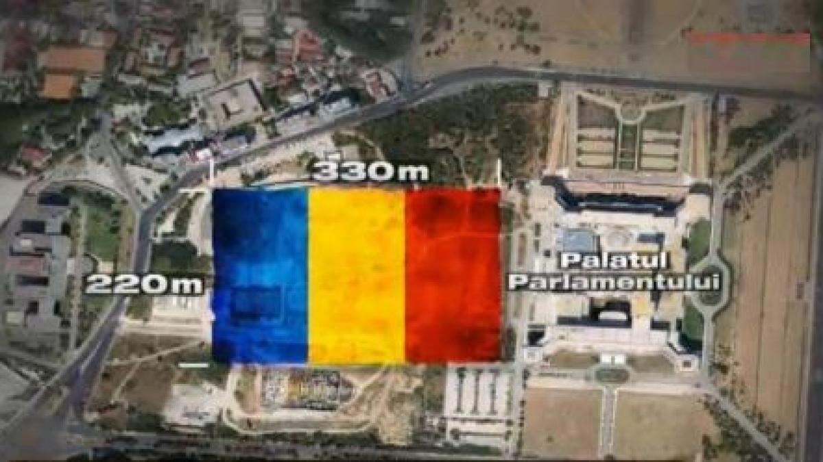 cel mai mare tricolor din lume prinde forma de la o zi la alta