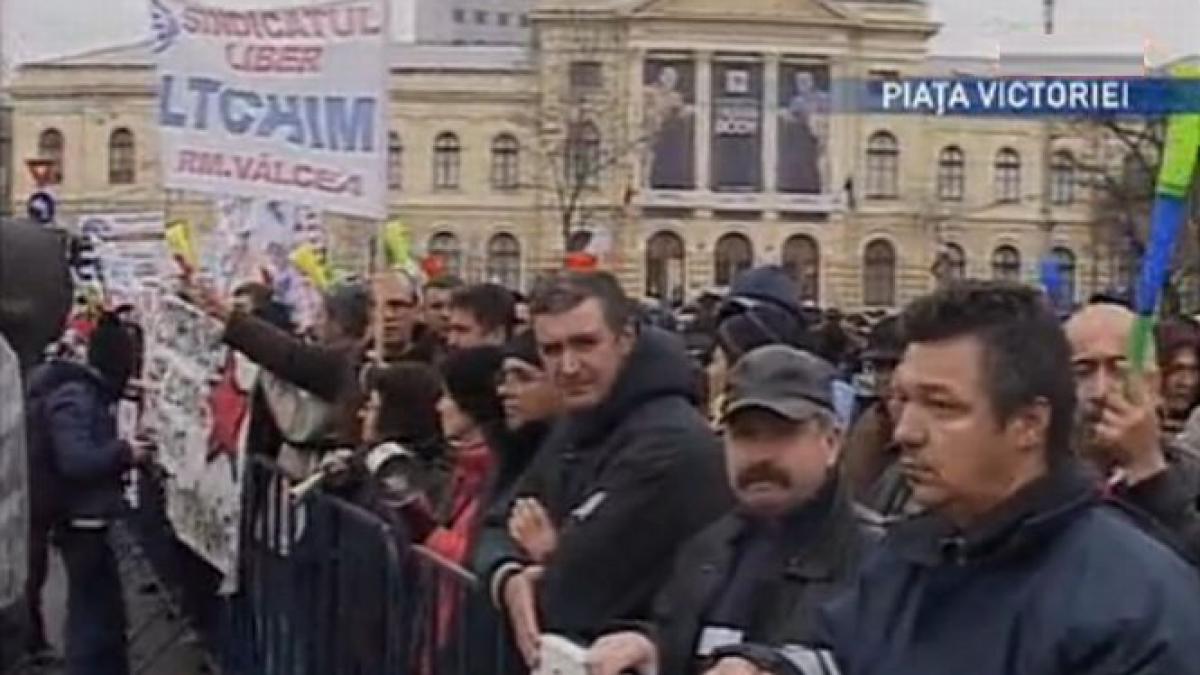 protestul angajatilor oltchim s a incheiat cu o ora mai devreme decat era prevazut sindicalistii au