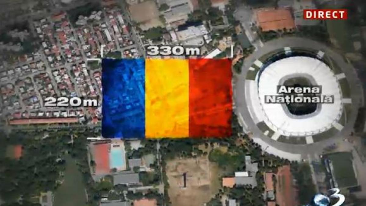 are 5 tone se intinde pe 7 hectare si consuma 70 000 de metri patrati de material antena 3 face cel