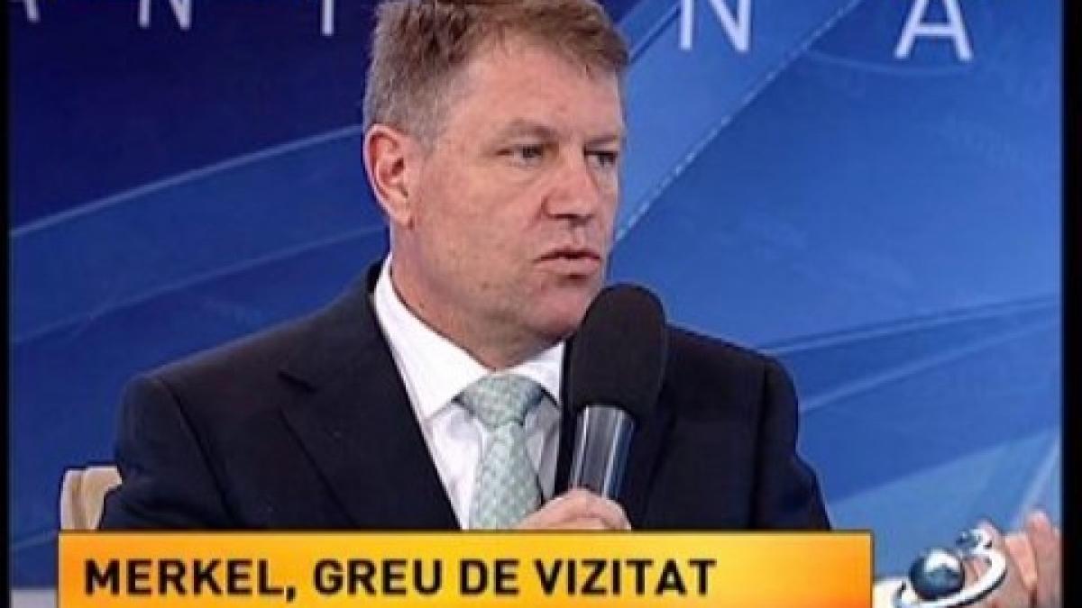 Klaus Iohannis:  Premier Ponta should meet  with Chancellor  Angela Merkel