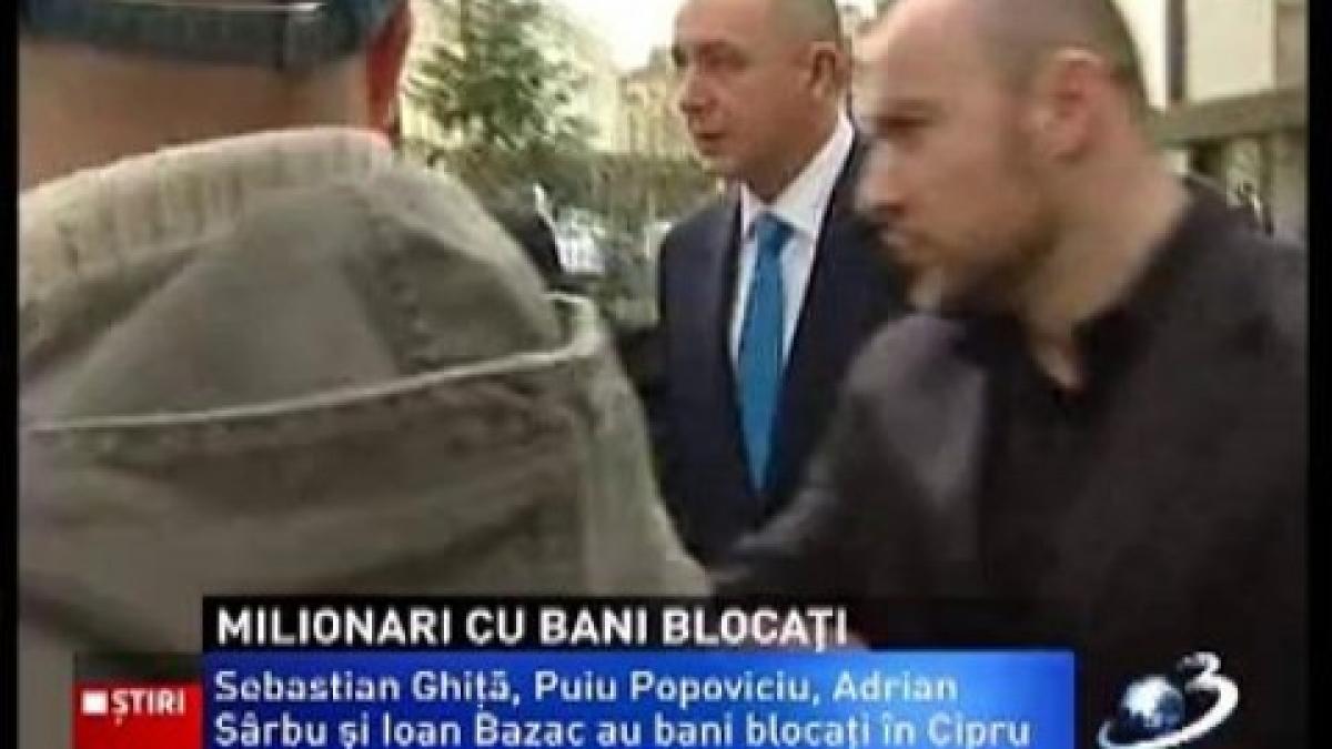 Romanian millionaires with money blocked in the banks in Cyprus. They all chose the Cyprus tax haven to avoid the taxes in our country