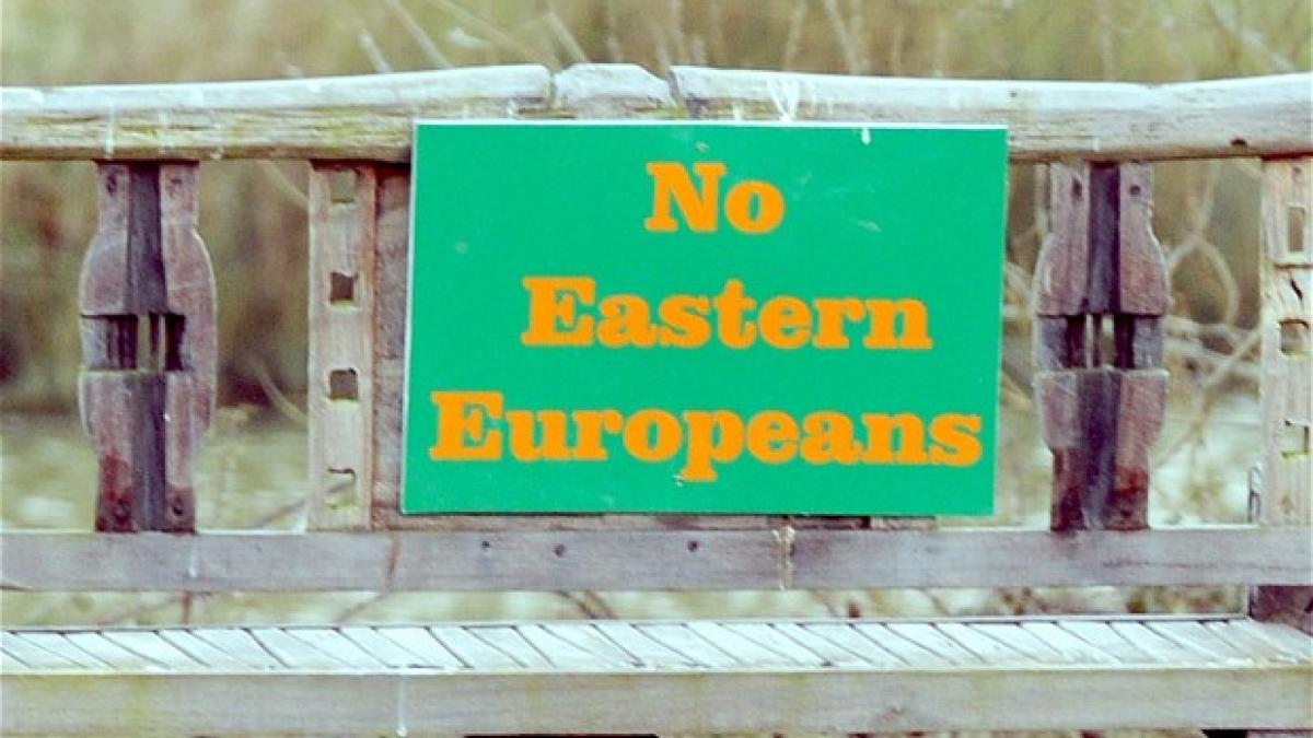 În Anglia au început să apară mesaje xenofobe: "Interzis est-europenilor!"