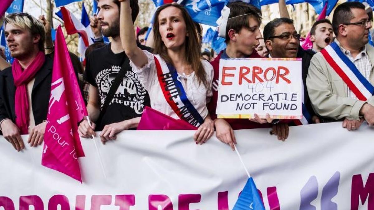 mii de persoane au protestat la paris fata de casatoria intre persoane de acelasi sex