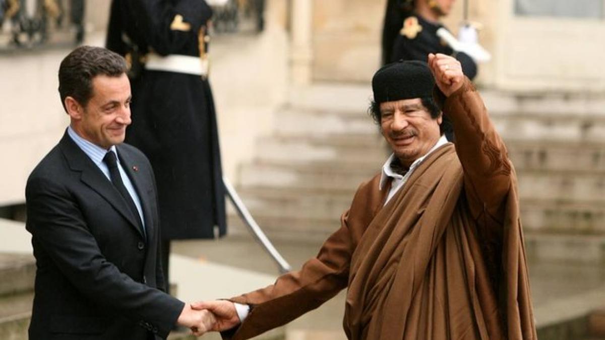 gaddafi finantatorul din umbra al campaniei lui sarkozy o ancheta judiciara a fost deschisa in